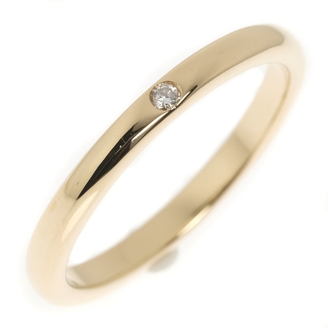 【TIFFANY&Co.】ティファニー 1Pダイヤ スタッキング バンドリング エルサ・ペレッティ K18ゴールド×ダイヤモンド 14号 レディース リング・指輪