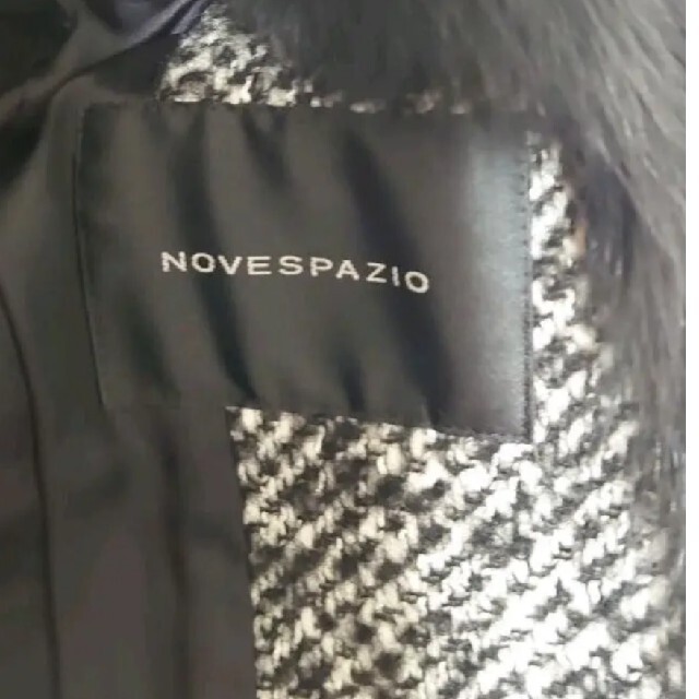 NOVESPAZIO(ノーベスパジオ)のノーベスパジオ ツイードコート 38 レディースのジャケット/アウター(ロングコート)の商品写真