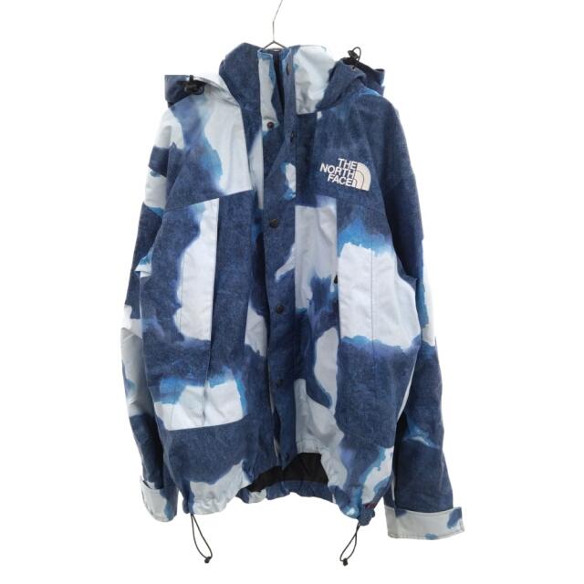 SUPREME シュプリーム 21AW×THE NORTH FACE Bleached Denim Print Mountain Jacket ノースフェイス ブリーチデニム マウンテンジャケット ブルー NP52100I