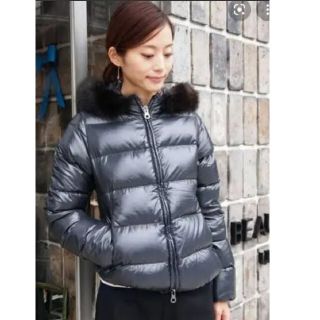 DUVETICA - 【美品】デュベティカ ダウン レディース ネイビー 40 DUVETICA - 【美品】デュベティカ ダウン レディース ネイビー 40
