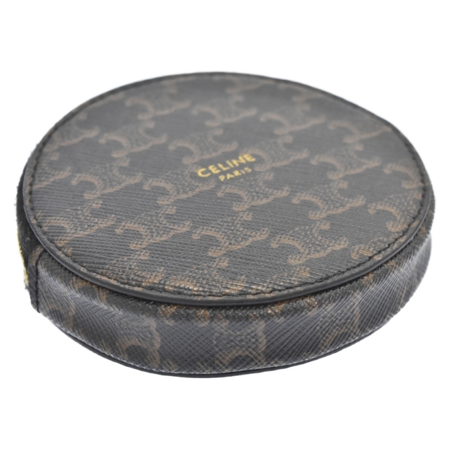 celine(セリーヌ)のCELINE セリーヌ TRIOMPHE COIN CASE 10D222BQ3 トリオンフ コインケース ブラウン メンズのファッション小物(コインケース/小銭入れ)の商品写真