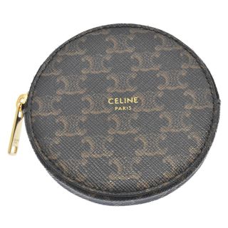 セリーヌ(celine)のCELINE セリーヌ TRIOMPHE COIN CASE 10D222BQ3 トリオンフ コインケース ブラウン(コインケース/小銭入れ)