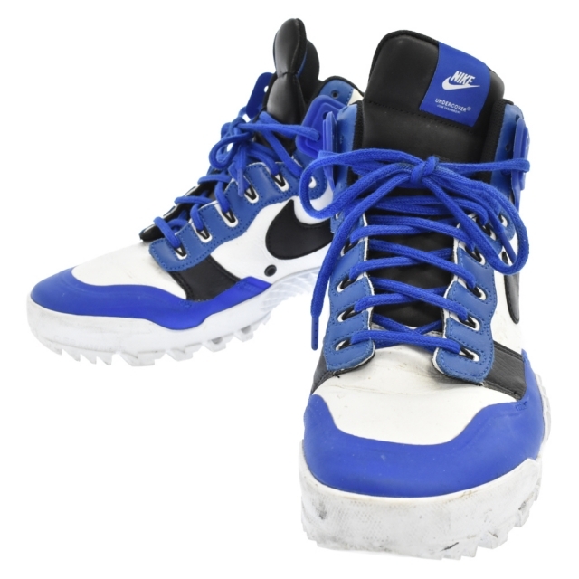 NIKE(ナイキ)のNIKE ナイキ ×UNDERCOVER SFB JUNGLE DUNK 910092-100 ×アンダーカバー ジャングルダンク ハイカットスニーカー シューズ ホワイト×ブラック×ブルー メンズの靴/シューズ(スニーカー)の商品写真