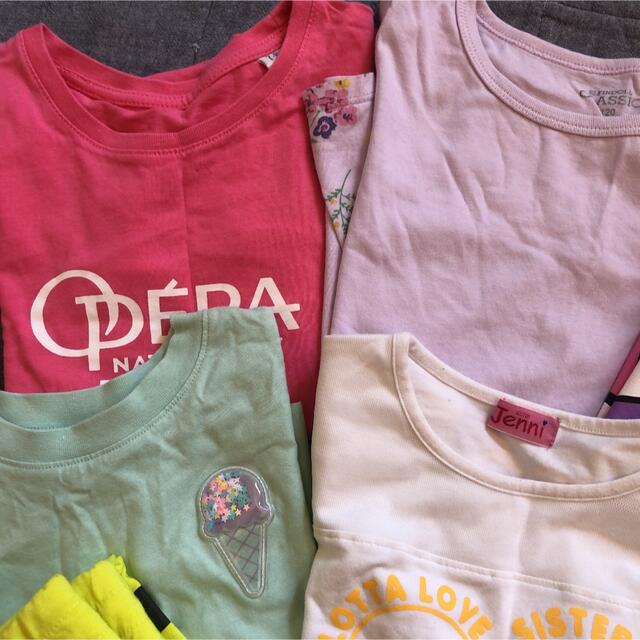 最終値下‼︎女の子 Tシャツ110〜120☆まとめ売り キッズ/ベビー/マタニティのキッズ服女の子用(90cm~)(Tシャツ/カットソー)の商品写真