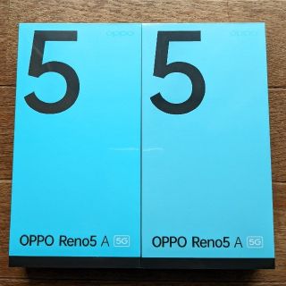 オッポ(OPPO)のOPPO Reno5 A eSim  Y!mobile  2台セット　未開封(スマートフォン本体)