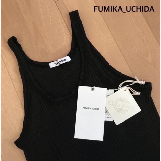 FUMIKA_UCHIDA(フミカウチダ)の【fumi様専用】FUMIKA_UCHIDA タンクトップ　ブラック レディースのトップス(タンクトップ)の商品写真