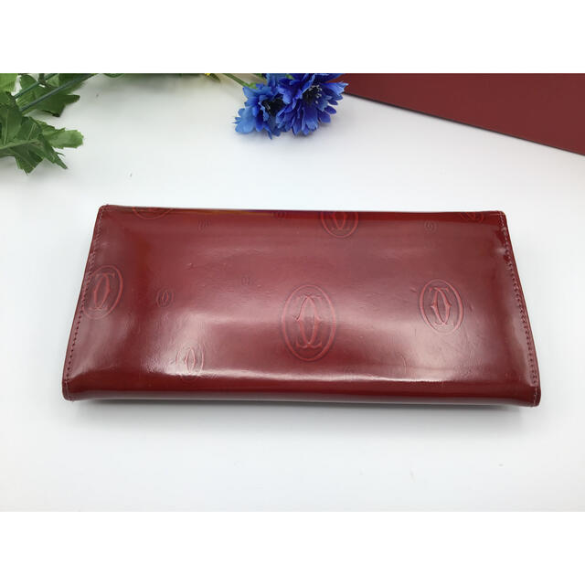 Cartier 長財布 エナメル ハッピーバースデー パテントレザー