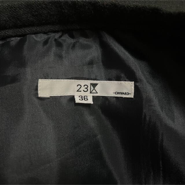 23区(ニジュウサンク)の即納　23区 ONWARD オンワード ウールミディ丈スカート ブラック 36 レディースのスカート(ロングスカート)の商品写真
