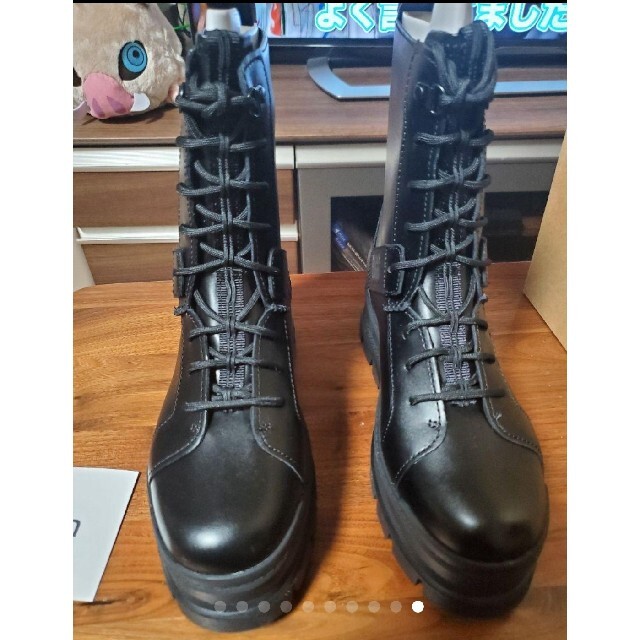 UGG - 【新品】UGG 防水 本革レザーブーツ ブラック 25.0cmの通販 by
