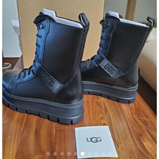 UGG 本革　ブーツ  27.0cm ブラック　美品