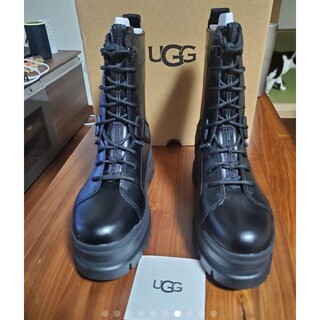 UGG 本革　ブーツ  27.0cm ブラック　美品