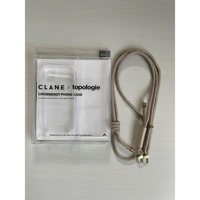 CLANE × Topologie iPhone case beige