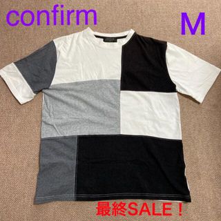 コンファーム(Confirm)の【コンファーム】メンズ　ボーダー Tシャツ  Ｍサイズ(Tシャツ/カットソー(半袖/袖なし))