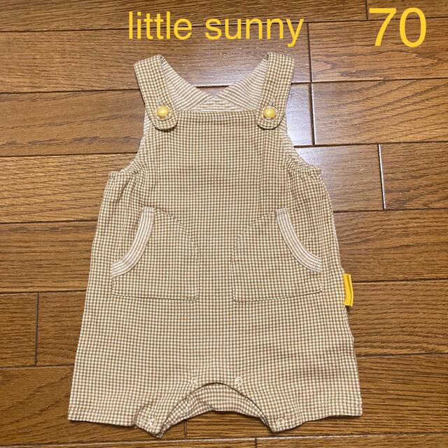 little sunny bite(リトルサニーバイト)の値下げ★little sunny 70 オーバーオール サロペット ロンパース キッズ/ベビー/マタニティのベビー服(~85cm)(カバーオール)の商品写真