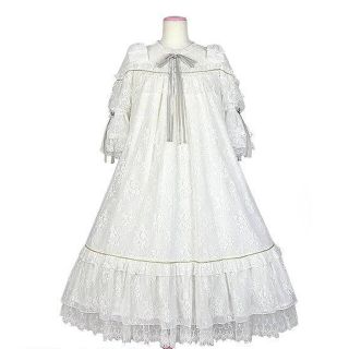 アンジェリックプリティー(Angelic Pretty)のアンジェリックプリティAngel Bouquet OP 白 ホワイト ロリィタ(ロングワンピース/マキシワンピース)