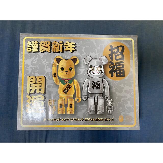 福袋セール】 金 招き猫 BAPE BE@RBRICK - TOY MEDICOM & 400％ & 100