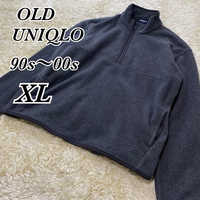 90s 00s オールドユニクロ フリース ハーフジップ - 通販
