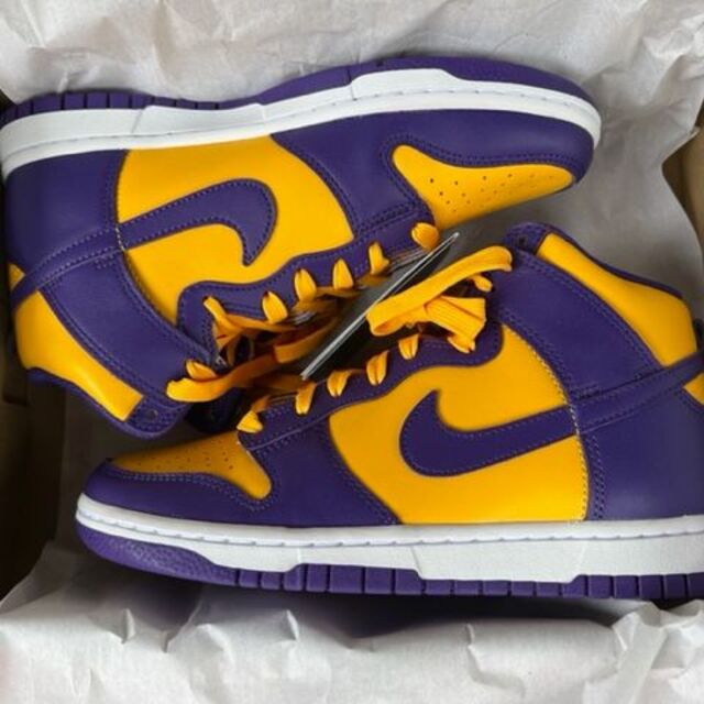 【稀少24.5cm 】NIKE DUNK HI "LAKERS"