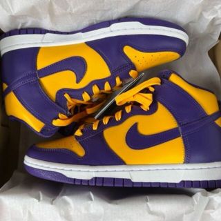 ナイキ(NIKE)の【稀少24.5cm 】NIKE DUNK HI "LAKERS"(スニーカー)