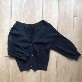 ヴィス(ViS)のvis カーディガン　黒　(カーディガン)