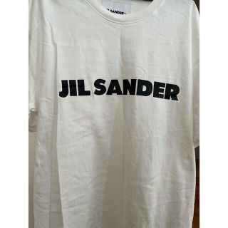 ジルサンダー(Jil Sander)のJIL SANDER ジルサンダーロゴ白Tシャツ半袖L(Tシャツ/カットソー(半袖/袖なし))