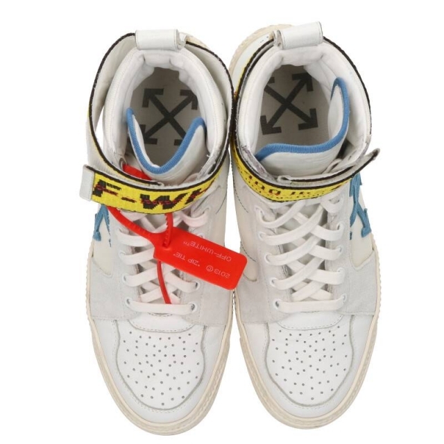 OFF-WHITE(オフホワイト)のオフホワイト 18AW Industrial Hi Top Sneaker インダストリアルバイアスハイカットスニーカー メンズ 40 メンズの靴/シューズ(スニーカー)の商品写真