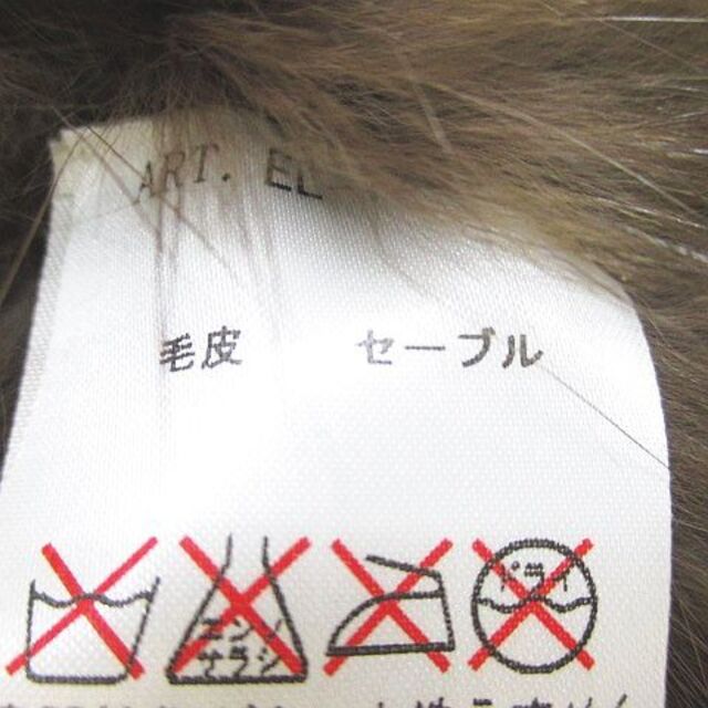 インポートロッサ マフラー ストール セーブルファー 毛皮 茶系