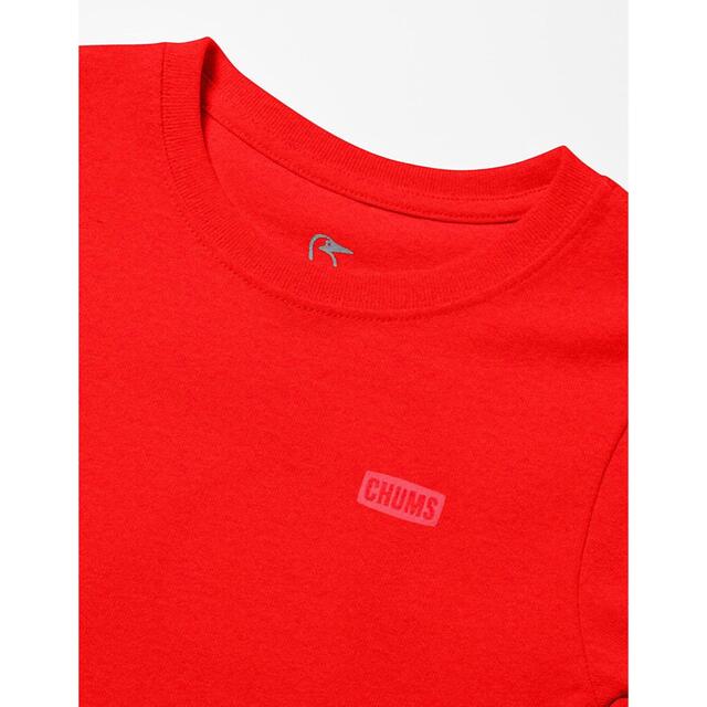 CHUMS(チャムス)の新品 未開封 バックロゴ チャムス Tシャツ kids S 90-100 赤 キッズ/ベビー/マタニティのキッズ服男の子用(90cm~)(Tシャツ/カットソー)の商品写真