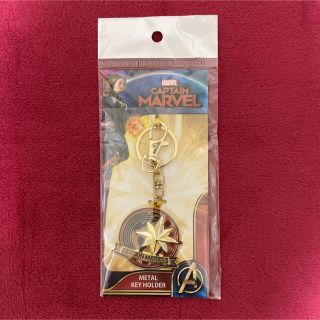 MARVEL マーベル キャプテンマーベル メタルキーホルダー(アメコミ)