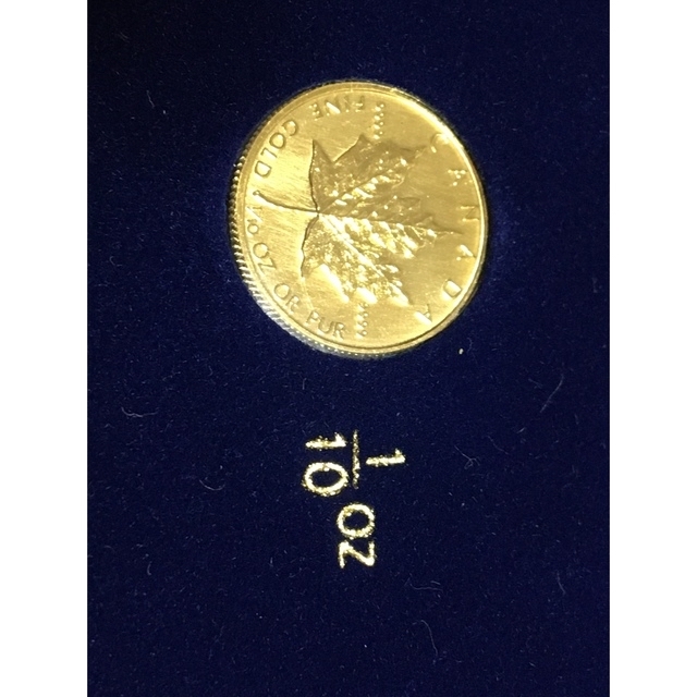 メイプルリーフ　金貨　1/10 oz 1986年