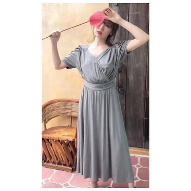 Her lip to(ハーリップトゥ)のherlipto Butterfly Jersey Long Dress レディースのワンピース(ロングワンピース/マキシワンピース)の商品写真