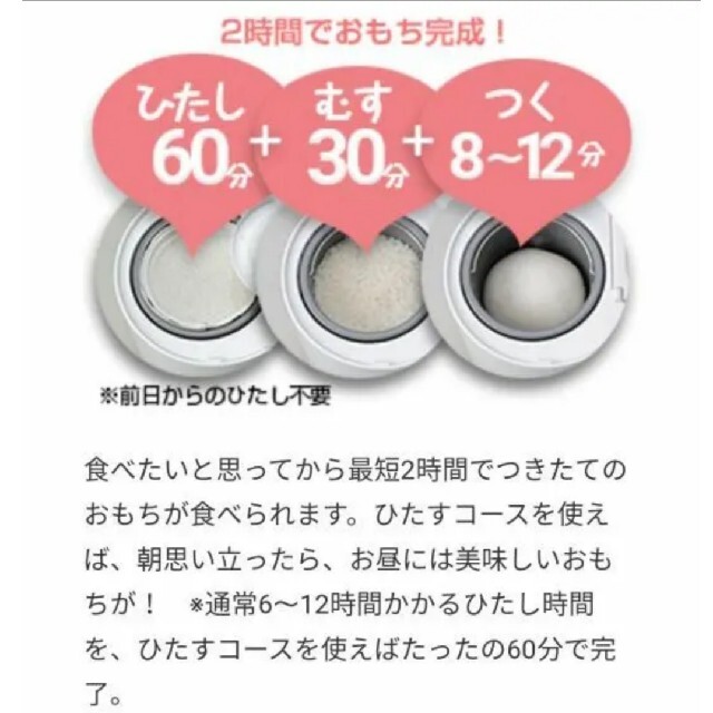 餅つき機 ミニもっち RM-05MN 新品未開封 | paymentsway.co