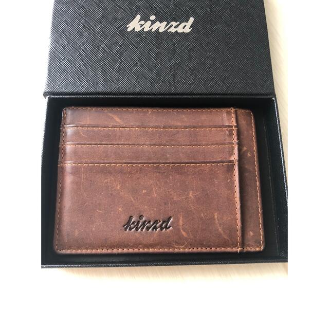 Kinzd スリムウォレット RFID ミニマリスト フェイクレザー 薄型 メンズのファッション小物(折り財布)の商品写真