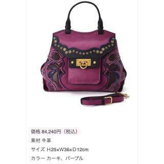 アナスイ(ANNA SUI)の定価84.240円　アナスイ　バイキング　2wayバッグ(ショルダーバッグ)