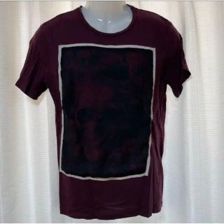 ザラ(ZARA)のザラ ZARA Tシャツ ワインレッド 赤 黒 ドクロ 希少  ストリート(Tシャツ/カットソー(半袖/袖なし))