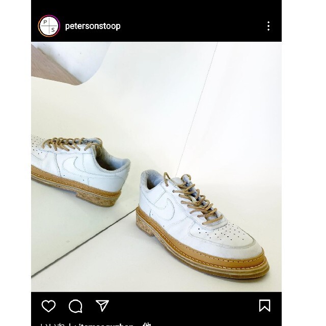 42コンディションPETERSON STOOP NIKE エアフォース1 WHITE 42