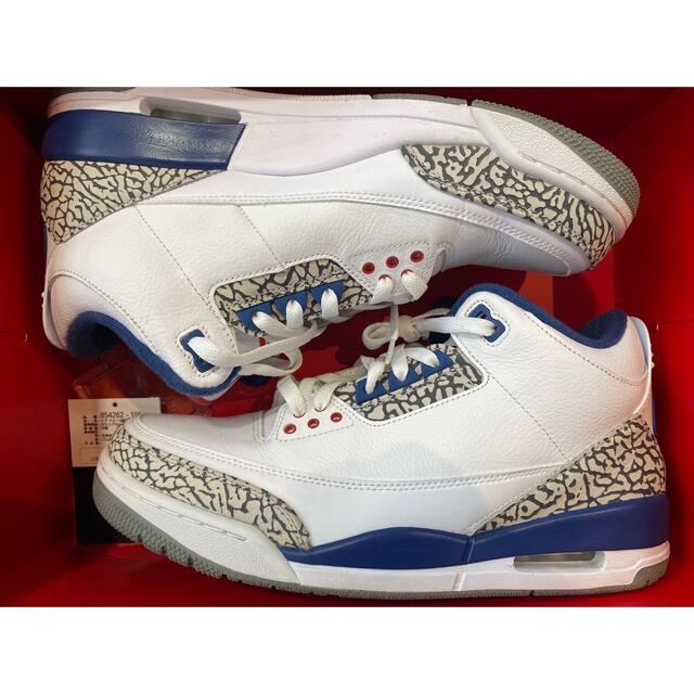 NIKE(ナイキ)の2016 NIKE AIR JORDAN 3 RETRO TRUE BLUE メンズの靴/シューズ(スニーカー)の商品写真