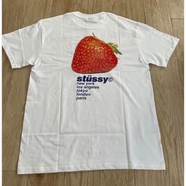 stussy ステューシー Tシャツ ホワイト いちご L