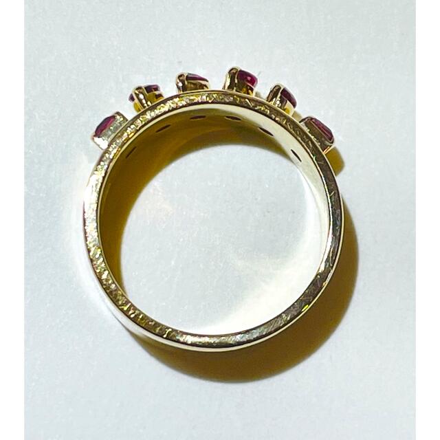 ☆K18 ルビー6石付きリング☆ レディースのアクセサリー(リング(指輪))の商品写真