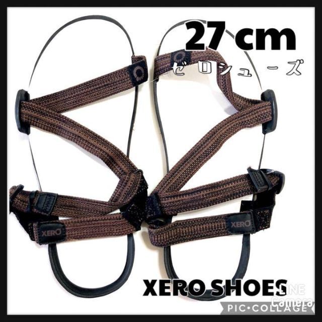 27㌢サンダル ゼロシューズ XERO Shoes Zトレイル ブラウン