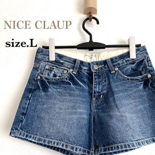 NICE CLAUP(ナイスクラップ)の437 ショートパンツ L　 continuer de NICE CLAUP レディースのパンツ(ショートパンツ)の商品写真