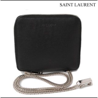 サンローラン(Saint Laurent)のサンローランパリ折財布ボックスクラシック ウォレットチェーン付(財布)