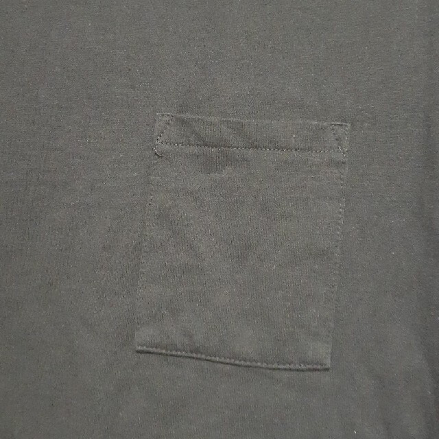 AEON(イオン)の古着　オーガニックで　大人可愛い　黒色　ブラック　カットソー　Tシャツ　トップス レディースのトップス(カットソー(半袖/袖なし))の商品写真
