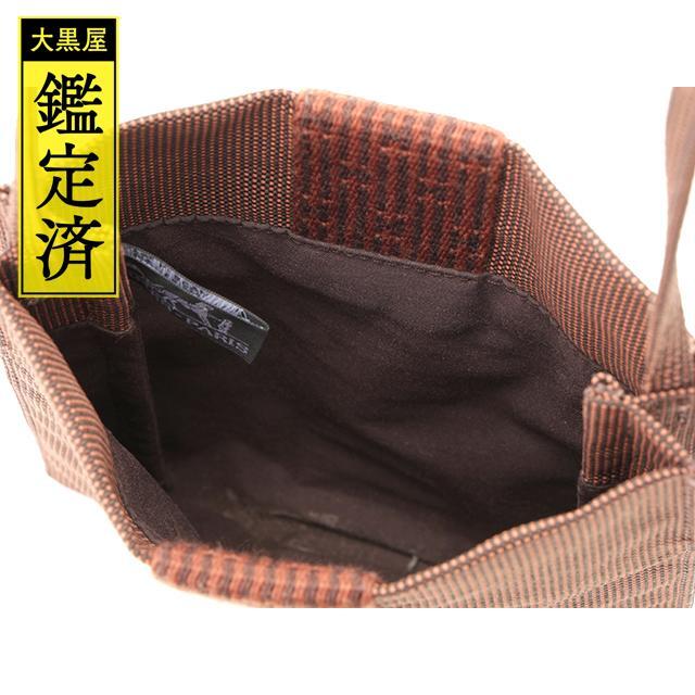 HERMES(エルメス)のHERMES エルメス　エールラインポシェット　ブラウン キャンバスか【471】 メンズのバッグ(ショルダーバッグ)の商品写真