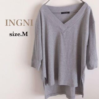 イング(INGNI)の505 ニットカットソー M グレー INGNI(カットソー(長袖/七分))