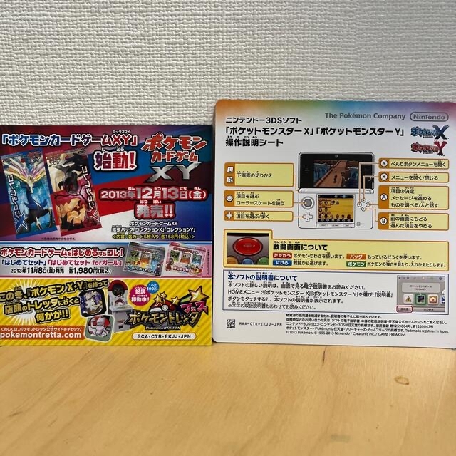 ポケモン(ポケモン)のポケットモンスター Y 3DS エンタメ/ホビーのゲームソフト/ゲーム機本体(家庭用ゲームソフト)の商品写真