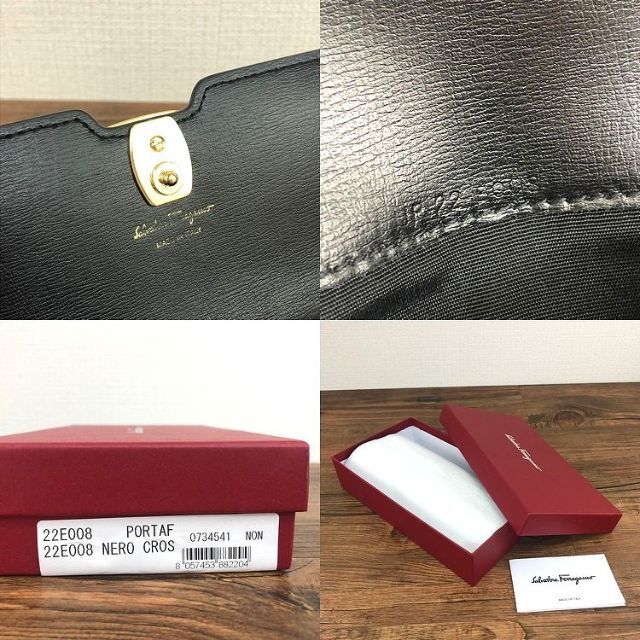 Salvatore Ferragamo(サルヴァトーレフェラガモ)の極美品 Salvatore Ferragamo 長財布 22E008 480 レディースのファッション小物(財布)の商品写真