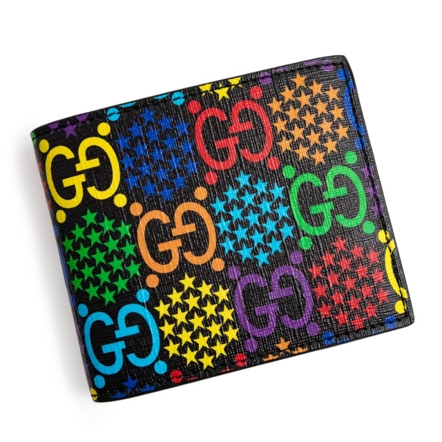 グッチ GGサイケデリック ウォレット 札入れ 二つ折り財布 GG