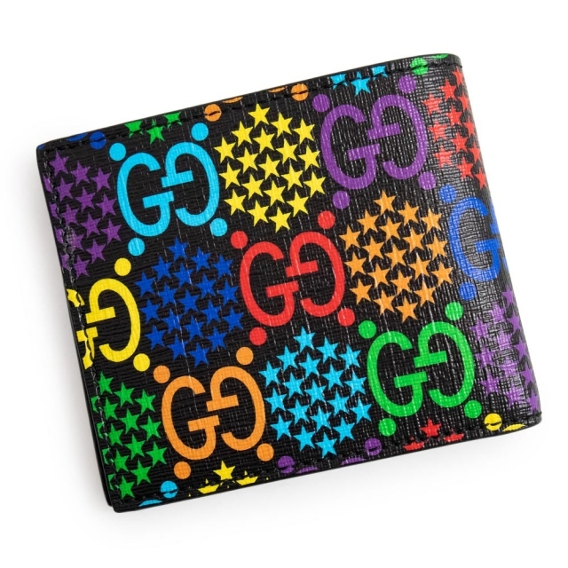 グッチ GGサイケデリック ウォレット 札入れ 二つ折り財布 GG