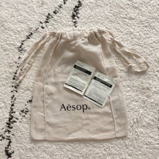 イソップ(Aesop)の8/20購入　新品未使用　Aesop　巾着　イソップ　サンプル付き(サンプル/トライアルキット)